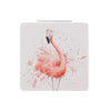 Wrendale Compact Mirror | Pretty in Pink Flamingo
